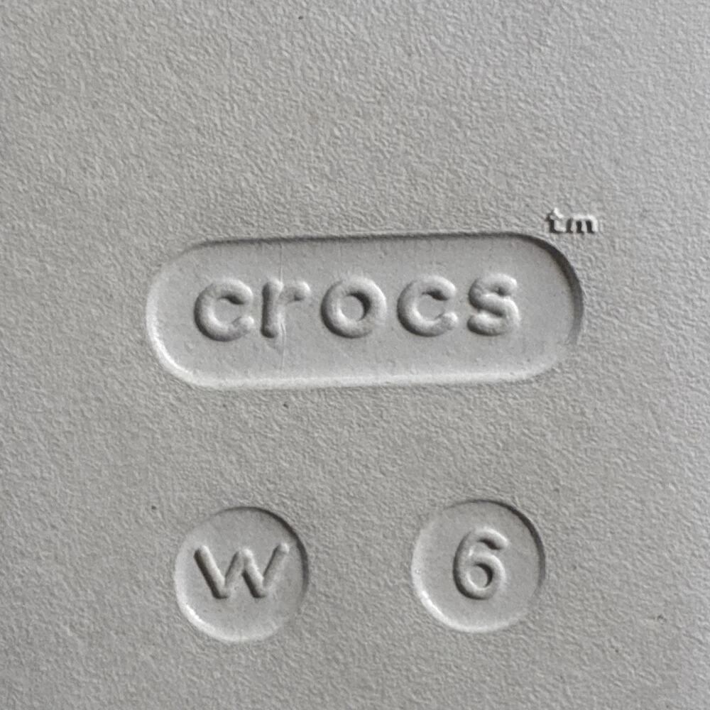 Crocs Miami T Strap Womens Sandals Size W6 Silver Thong Slingback Flat Charity - Picture 13 of 14